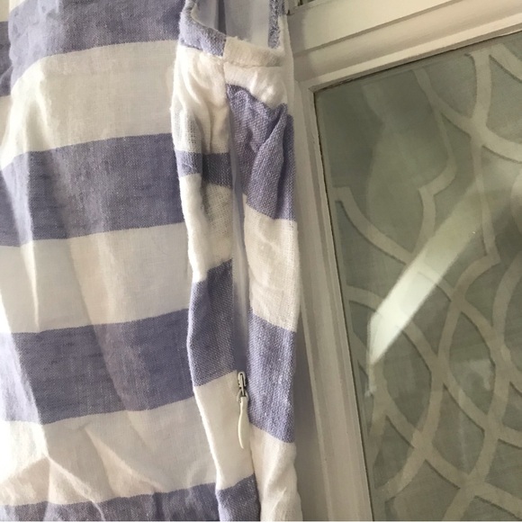 Beachlunchlounge linen cotton blend dress size XS blue and white striped VGUC - Picture 11 of 12
